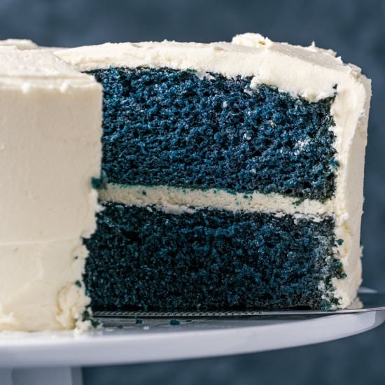 Vegan Blue Velvet Cake - Recipe photo by lovingitvegan
