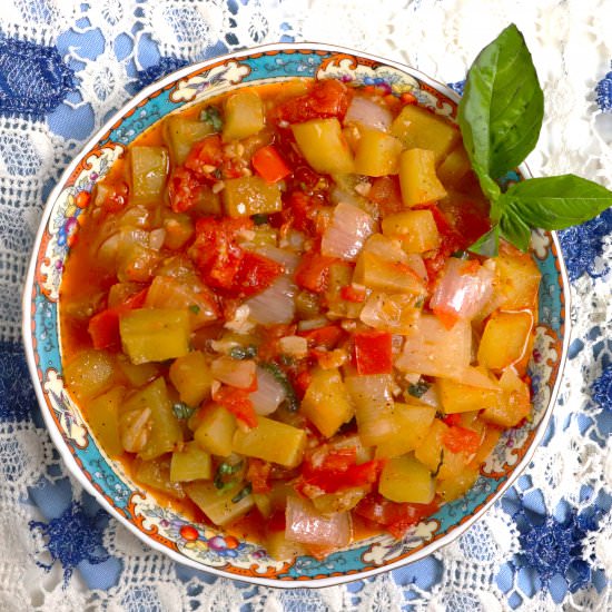 Summer Watermelon Rind Saute - Recipe photo by veryveganval