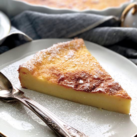 Greek Milk Pie - Recipe photo by The Greek Foodie