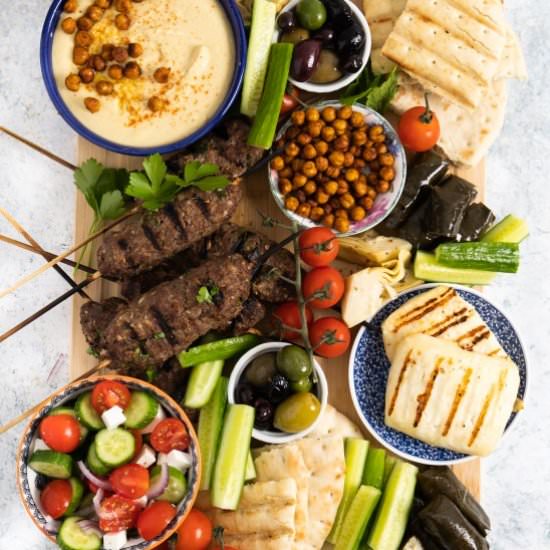 Mediterranean Mezze Platter - Recipe photo by noshingwiththenolands
