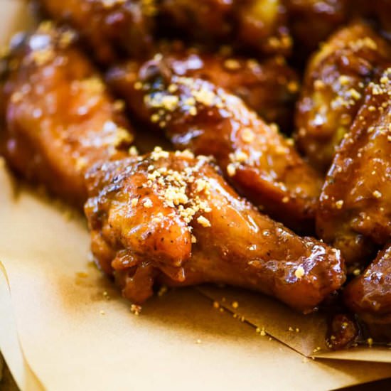 Honey Peanut Butter Chicken Wings - Recipe photo by dudethatcookz