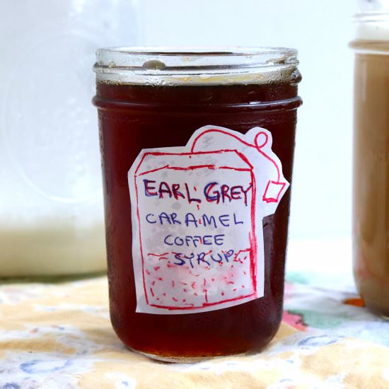 Earl Grey Caramel Coffee Syrup - Recipe photo by veryveganval