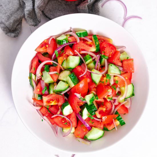Cucumber Tomato Salad - Recipe photo by lowcarbspark