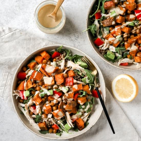 Chicken and Sweet Potato Bowls - Recipe photo by farmflavor