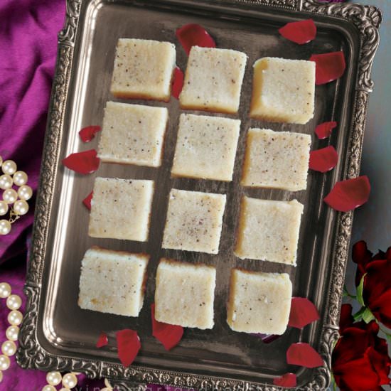 Coconut Burfi [Fudge] - Recipe photo by livingsmartandhealthy