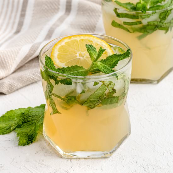 Lemon Mojito Mocktail - Recipe photo by Entirely Elizabeth