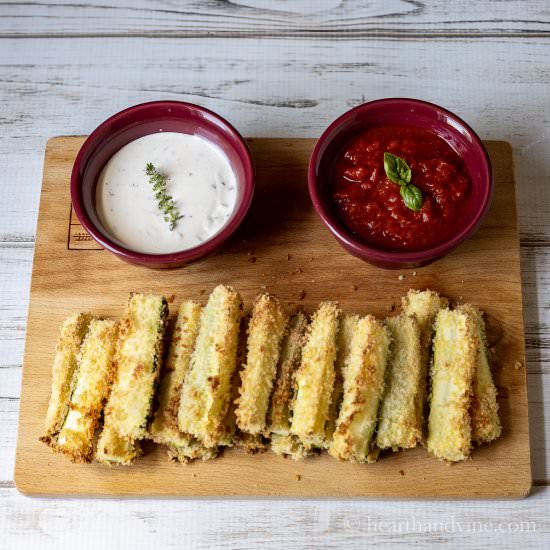 Homemade Baked Zucchini Fries - Recipe photo by hearthandvine