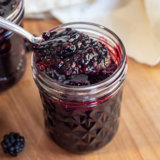 Blackberry Jam without pectin - Recipe photo by servedfromscratch