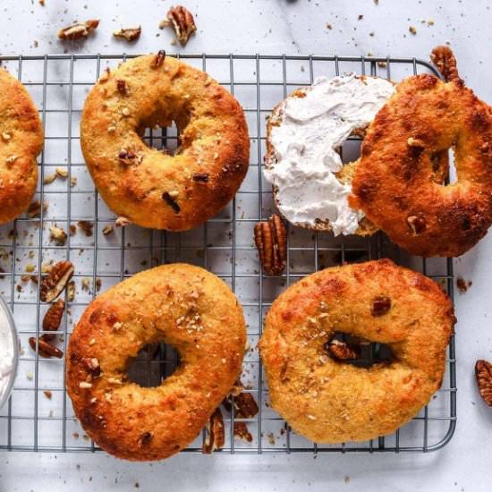 KETO PUMPKIN BAGELS RECIPE - Recipe photo by Stylish Cravings