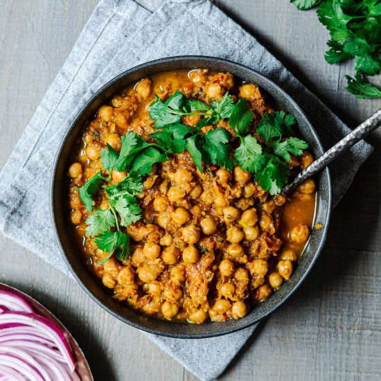 Chana Masala Recipe - Recipe photo by Share the Spice