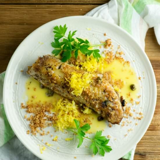 Red Snapper with Lemon Butter Sauce - Recipe photo by Framed Cooks