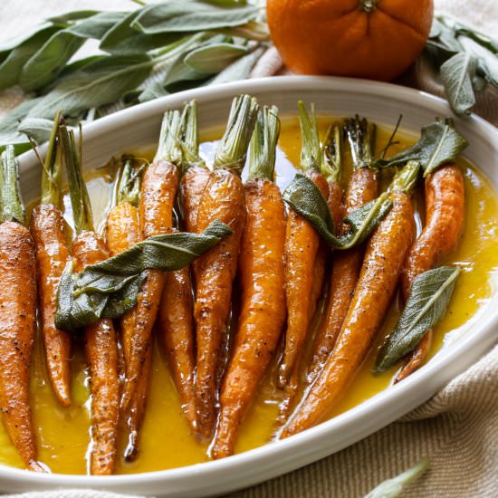 Roasted Carrots w/ Orange Butter - Recipe photo by GiangisKitchen