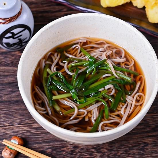 Soba Noodle Soup (Kake Soba) - Recipe photo by Sudachi Recipes