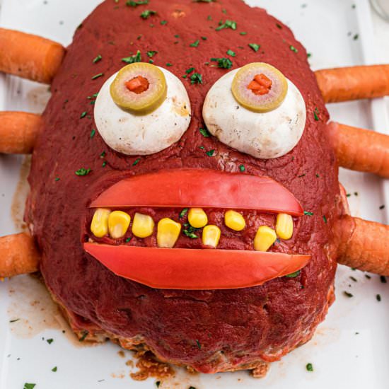 Monster Meatloaf - Recipe photo by thecaglediaries