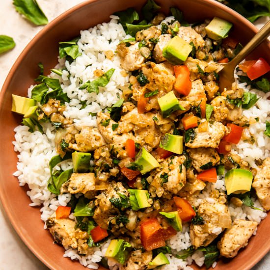 Chimichurri Chicken Bowls - Recipe photo by Jar Of Lemons