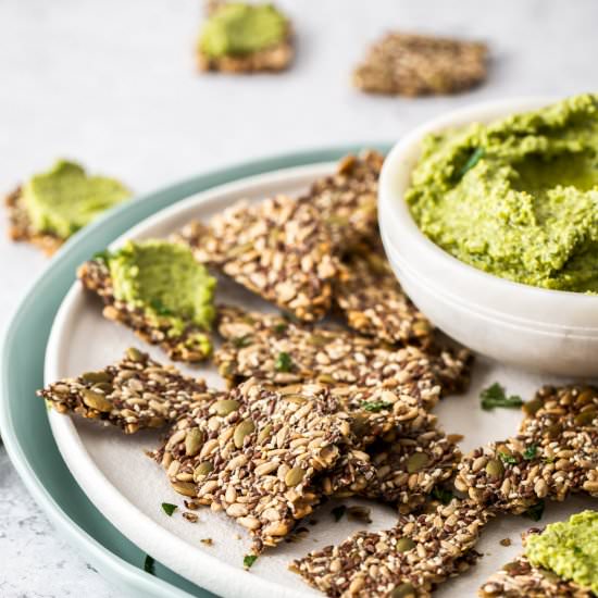 Mixed Seed Crackers - Recipe photo by itsnotcomplicatedrecipes