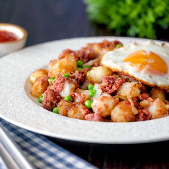 Canned Corned Beef Hash - Recipe photo by Brian Jones