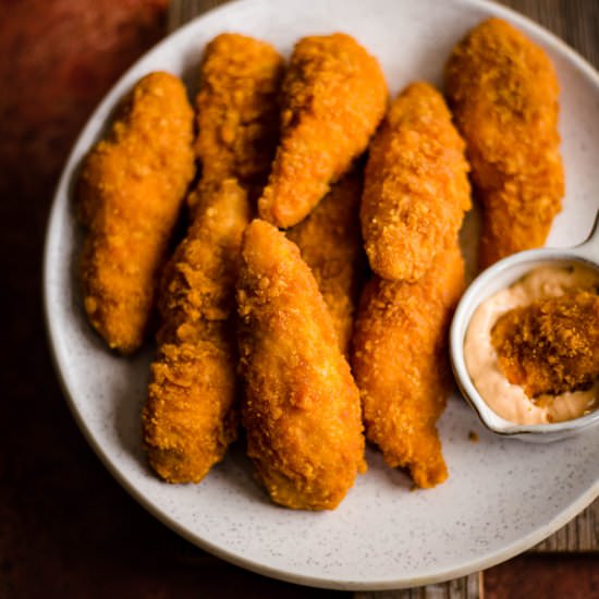 Indian Chicken Goujons - Recipe photo by tiffinandteaofficial