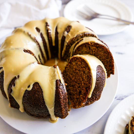Spice Bundt Cake & Caramel Frosting - Recipe photo by gastronotherapy