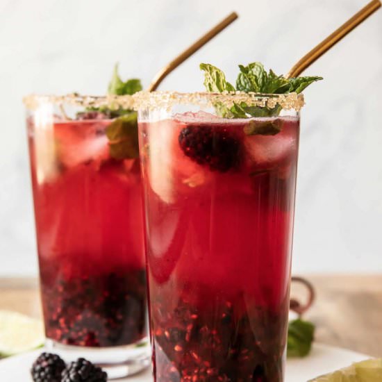 The Best Blackberry Mint Mojito - Recipe photo by Desserts And Drinks