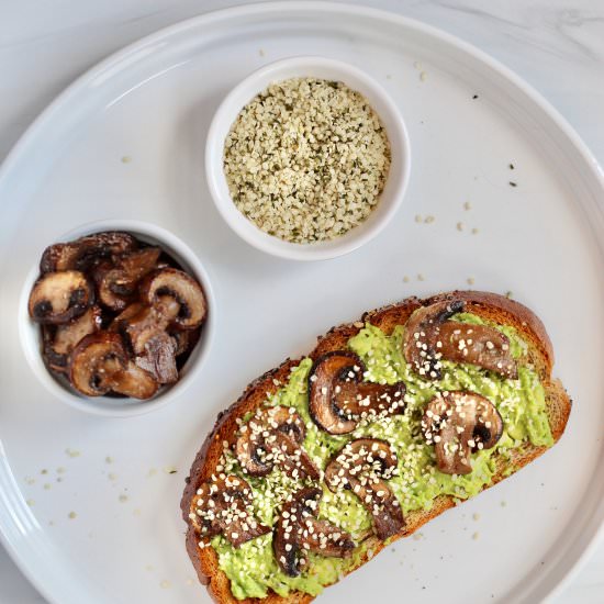 Mushroom Toast - Recipe photo by cheerfulchoices