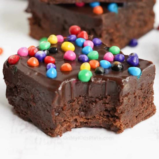 Cosmic Brownies (Copycat Recipe) - Recipe photo by OnMyKidsPlate
