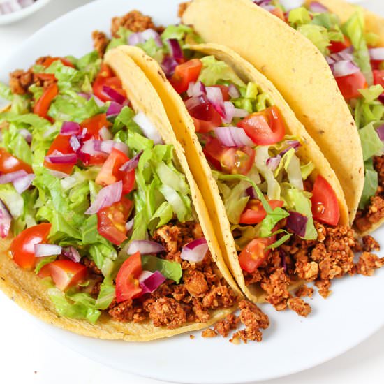 Chickpea-Walnut Taco Crumbles - Recipe photo by TheGardenGrazer