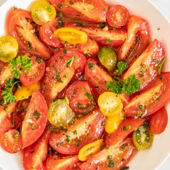 Marinated Tomatoes - Recipe photo by ValentinasCorner