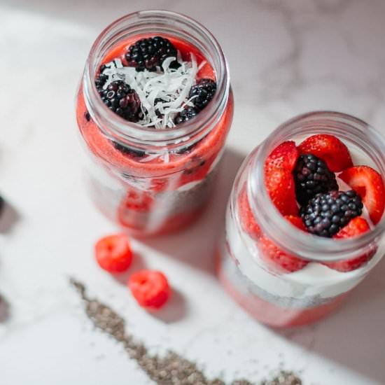 High Protein Chia Pudding - Recipe photo by HIldaskitchenblog