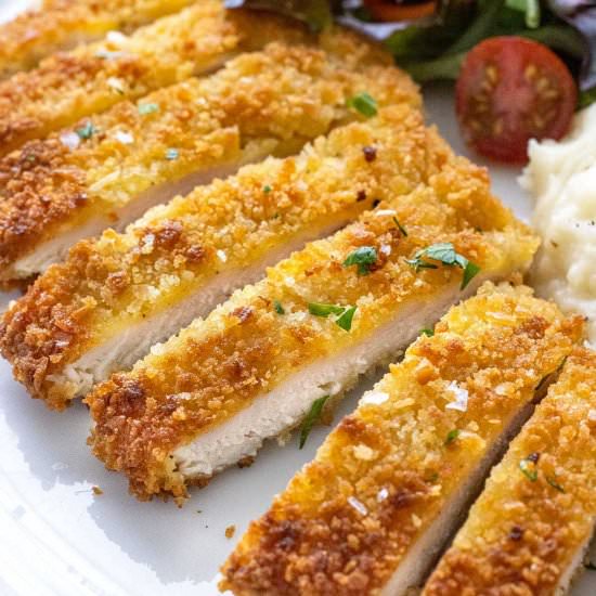 Chicken Schnitzel - Recipe photo by Jessica Gavin