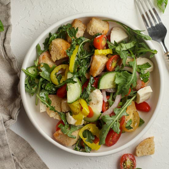 Summer Panzanella Salad - Recipe photo by suebeehomemaker
