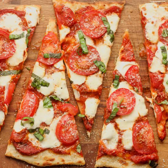 Margherita Flatbread - Recipe photo by suebeehomemaker