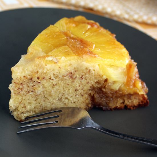 Pineapple-banana upside-down cake - Recipe photo by Food Gal