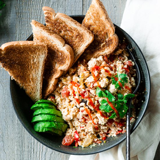 Tofu Scramble Recipe - Recipe photo by Share the Spice