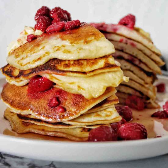 Raspberry Pancakes - Recipe photo by SweetCaramelSunday