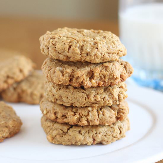 Oatmeal Peanut Butter Cookies - Recipe photo by oatmealwithafork