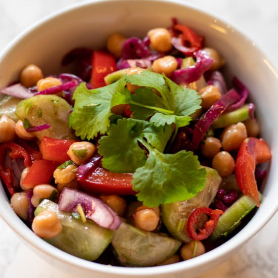 Indian Chickpea Salad - Recipe photo by Cooking Gorgeous