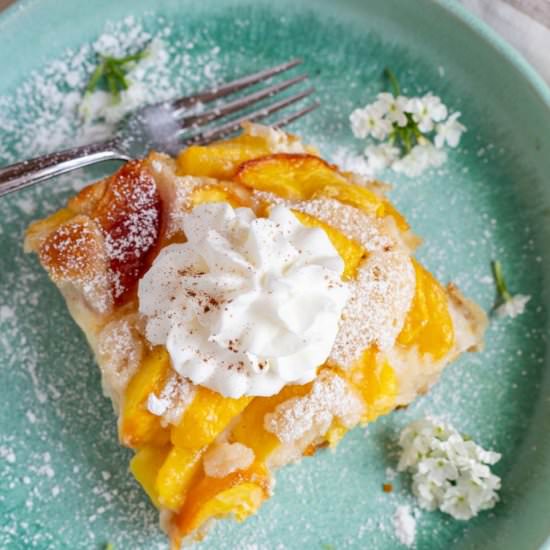 Cream Cheese Peach Cobbler - Recipe photo by shesnotcookin
