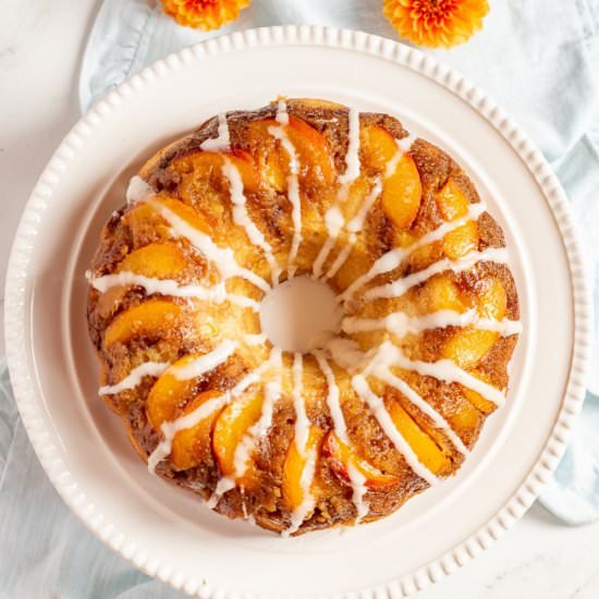Peach Cobbler Pound Cake (Bundt) - Recipe photo by shesnotcookin