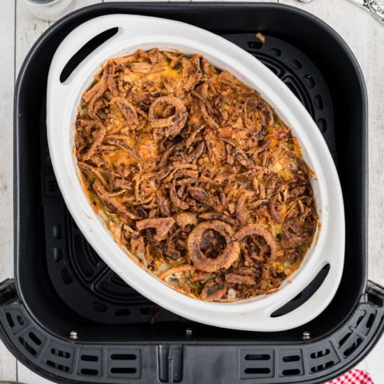 Air Fryer Green Bean Casserole - Recipe photo by thecaglediaries