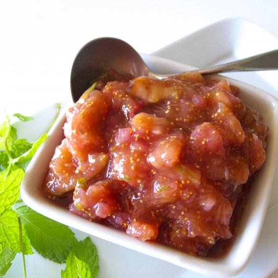 Fig Salsa - Recipe photo by spainkitchen