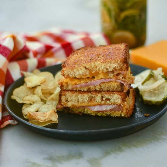 Grilled Turkey Ham & Cheese - Recipe photo by Feed Your Soul