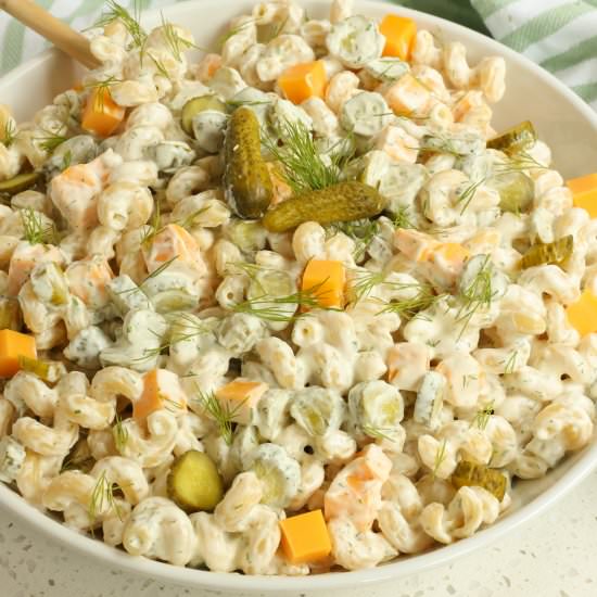 Dill Pickle Pasta Salad - Recipe photo by Small Town Woman