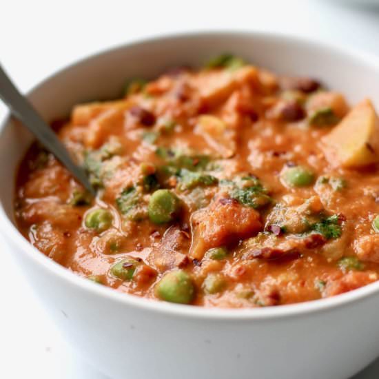 1 Pot African Peanut Stew (Maafe) - Recipe photo by theconscientiouseater