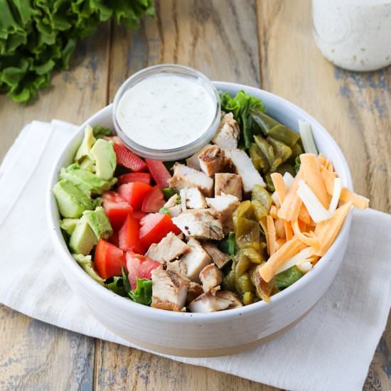 Southwest Chicken&Green Chile Salad - Recipe photo by mytxkitchen