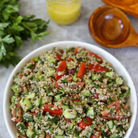 Quick and Easy Tabbouleh - Recipe photo by Man Meets Oven