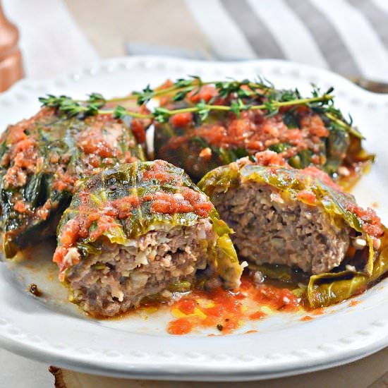 KETO STUFFED CABBAGE ROLLS - Recipe photo by Stylish Cravings