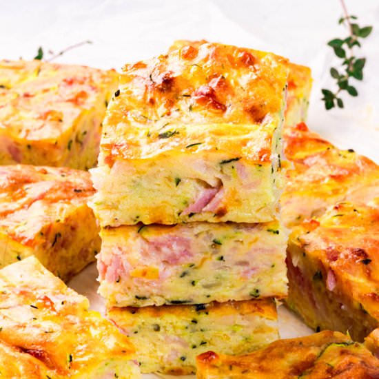 Zucchini Slice - Recipe photo by lowcarbspark