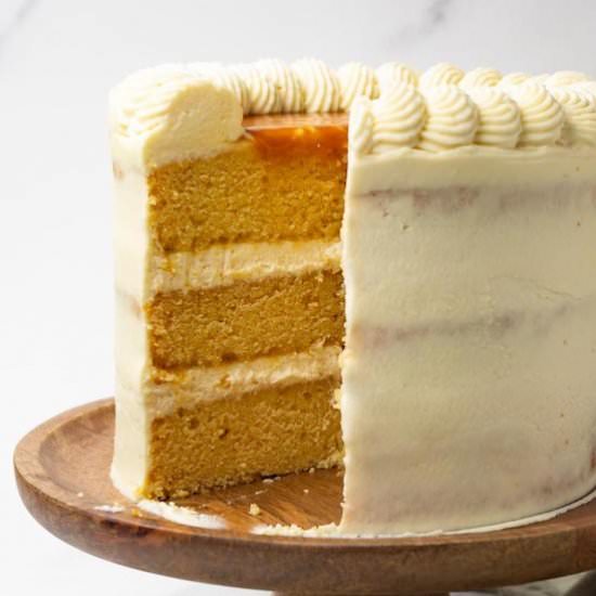 Caramel cake - Recipe photo by sugarpursuit