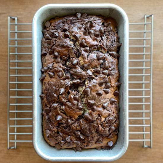 Nutella Banana Bread - Recipe photo by uglyducklingbakery